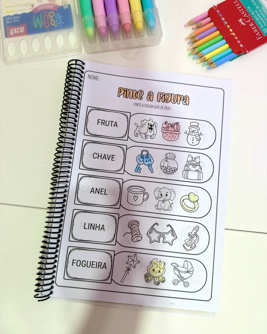 Atividades Alfabetização com Sílabas Complexas para Colorir