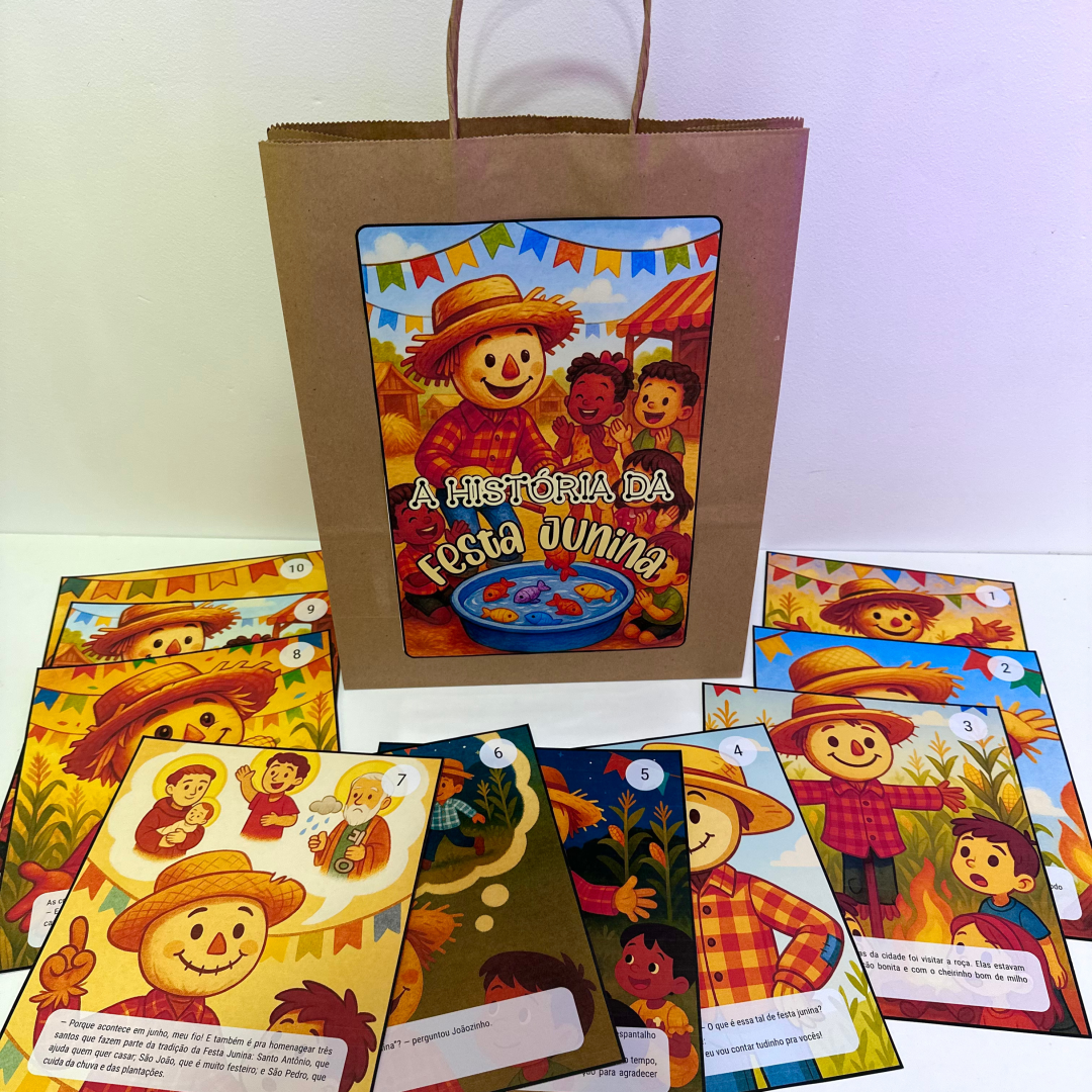 História  da Festa Junina na Sacola – Educação Infantil e Anos Iniciais do Ensino Fundamental