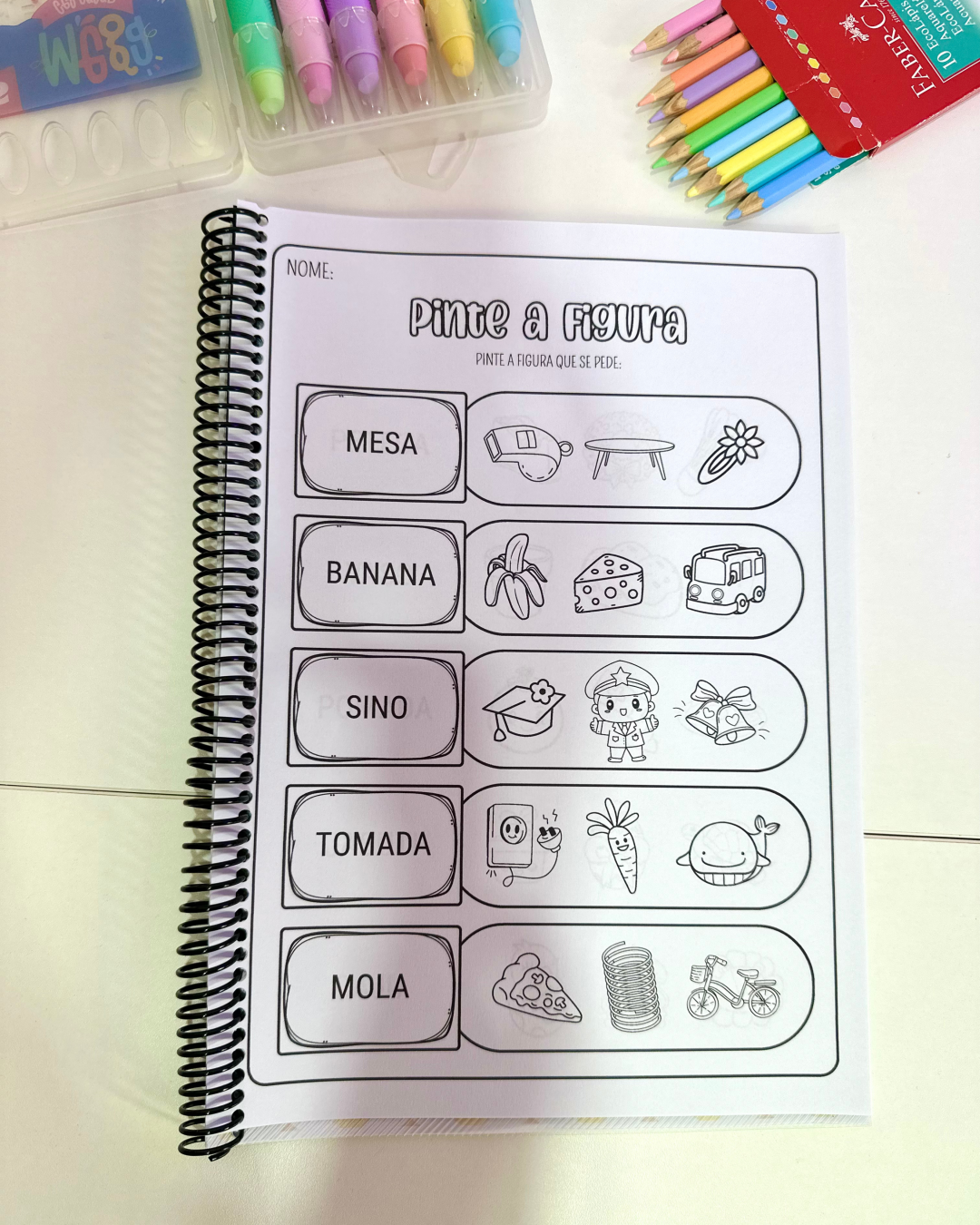 Apostila Pinte a Figura – Sílabas Simples - Imagem 5