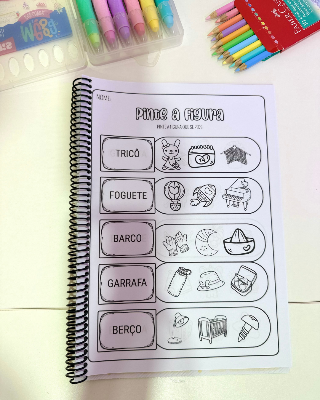Atividades Alfabetização com Sílabas Complexas para Colorir - Imagem 5