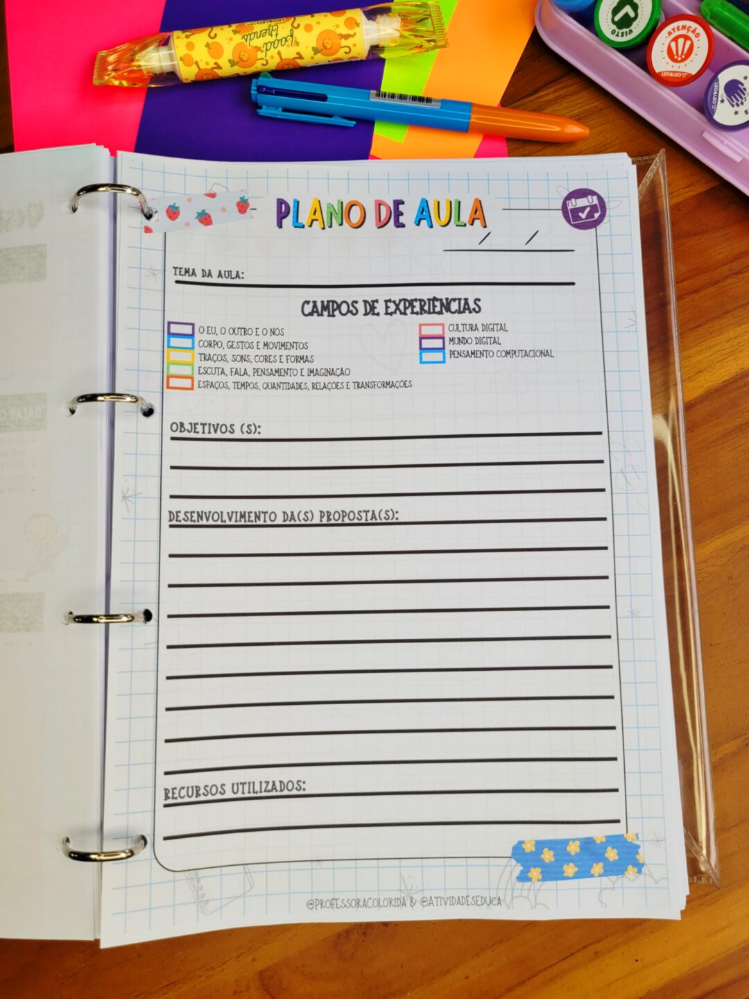 Planner com BNCC da Professora 2026 Educação Infantil - COLORIDINHO - Imagem 15