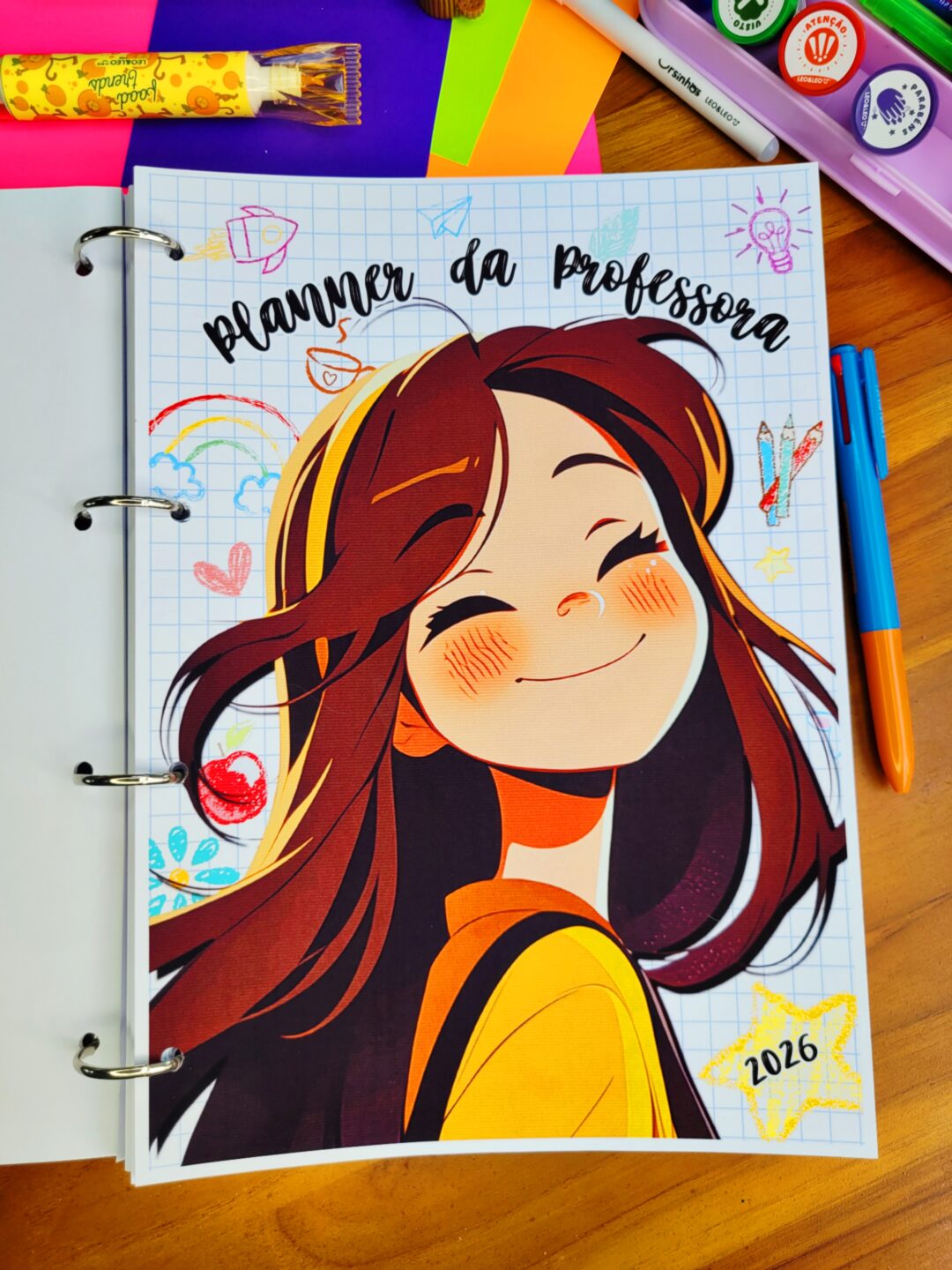 Planner com BNCC da Professora 2026 Educação Infantil - COLORIDINHO