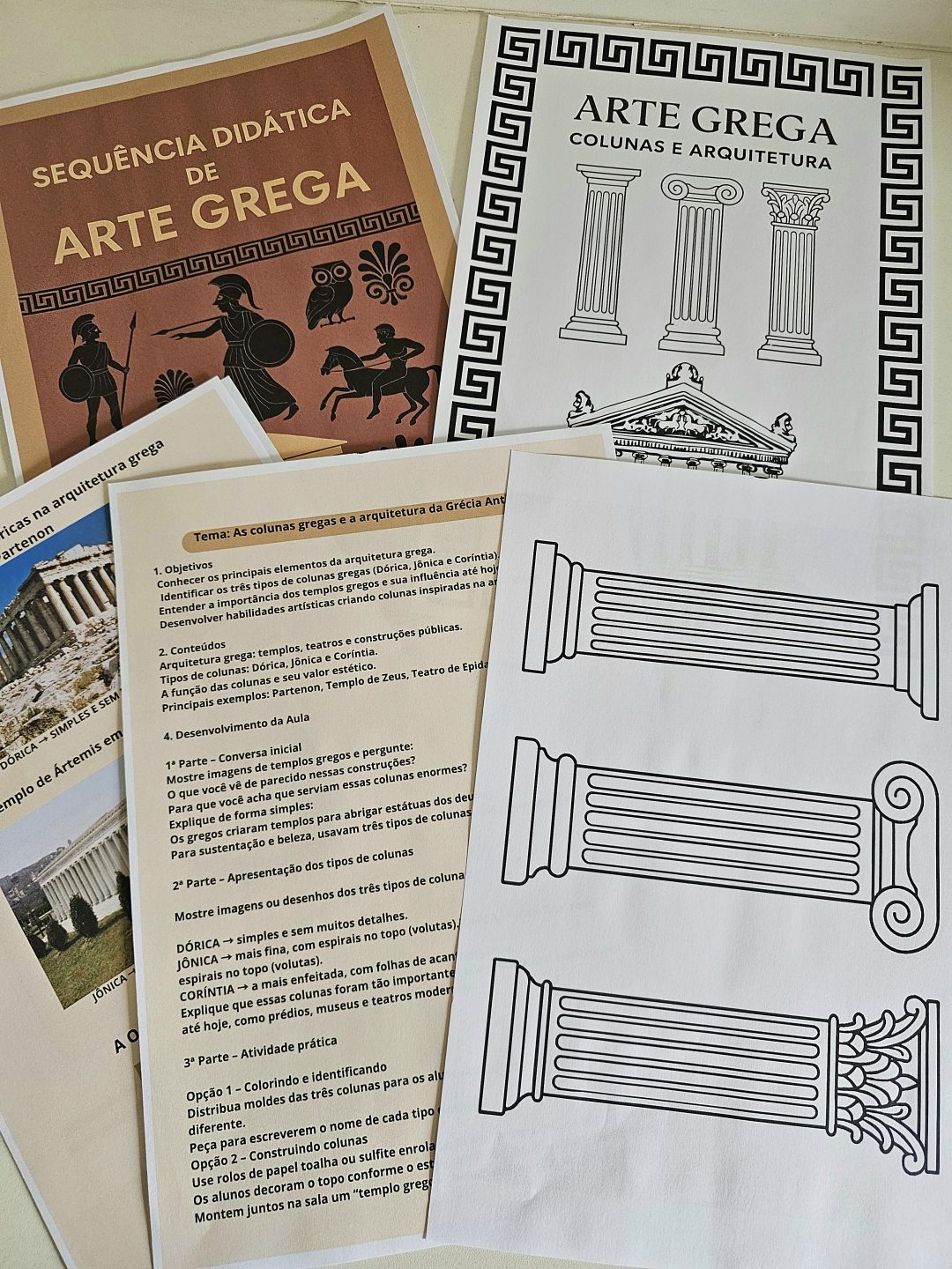 Sequência Didática: Arte Grega (BÔNUS ESPECIAL: Acompanha um Jogo da Memória dos Deuses Gregos) - Imagem 13