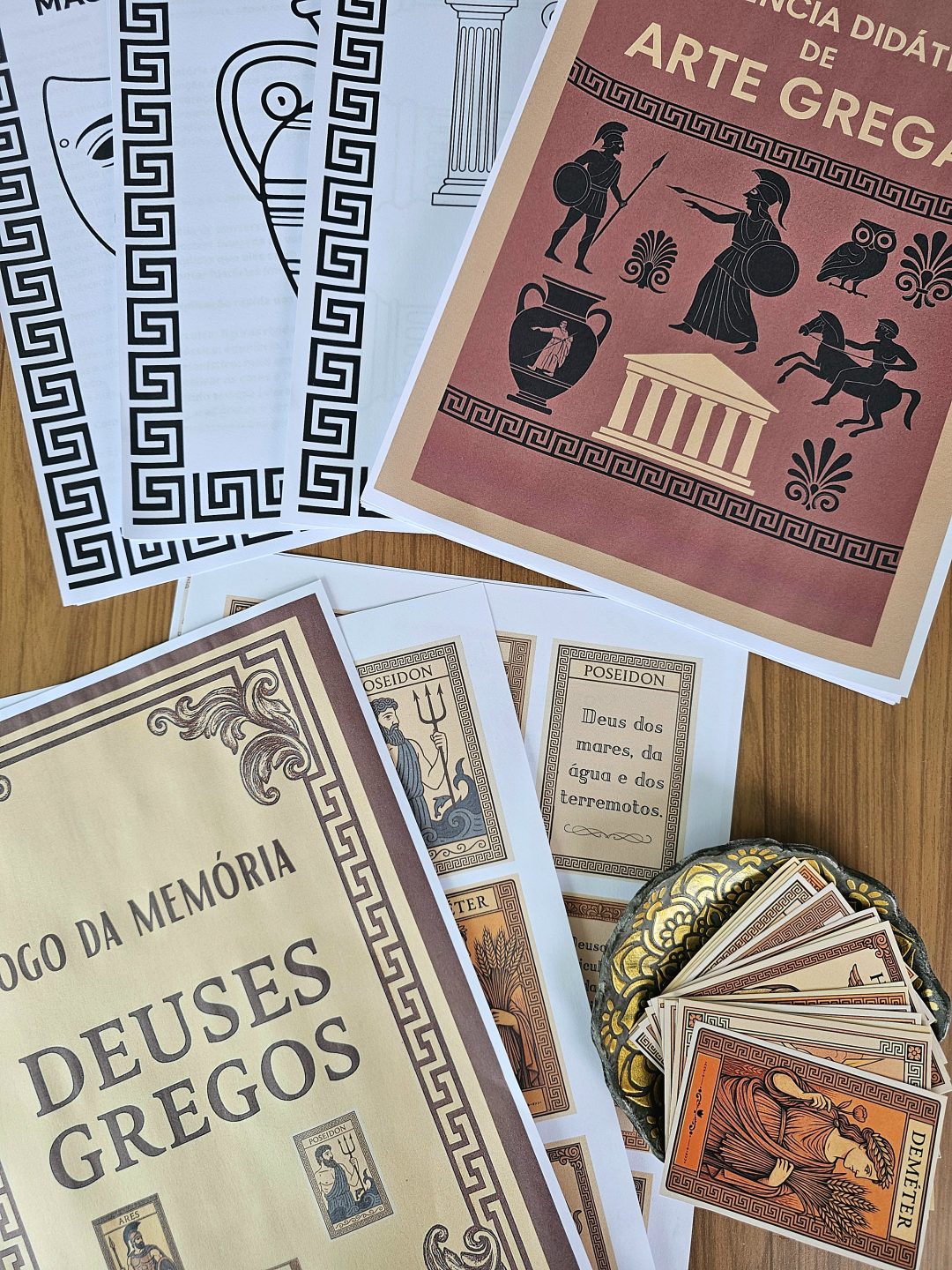 Sequência Didática: Arte Grega (BÔNUS ESPECIAL: Acompanha um Jogo da Memória dos Deuses Gregos)