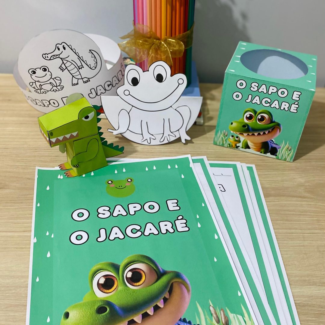 História O Sapo e o Jacaré – Contação e Atividades para Educação Infantil