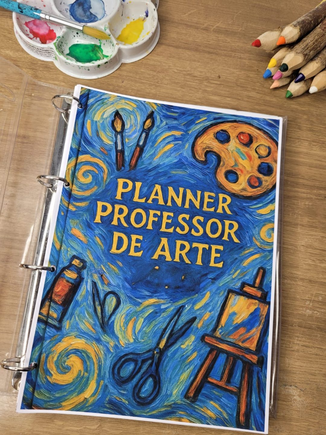 Planner criativo Van gogh para professores de arte- Use em qualquer ano!