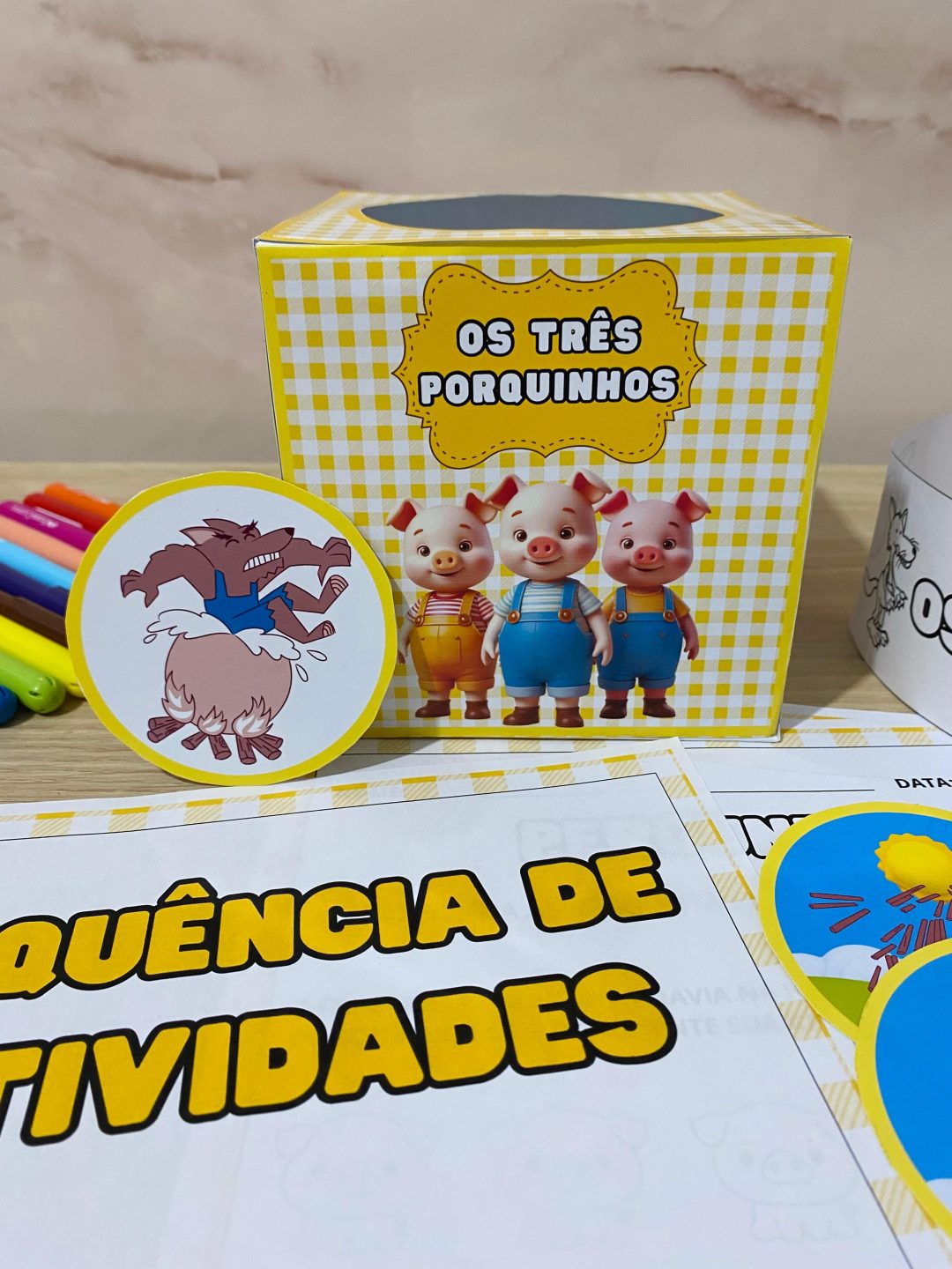 História dos Três Porquinhos - Recurso de história mais atividades para imprimir! - Imagem 5