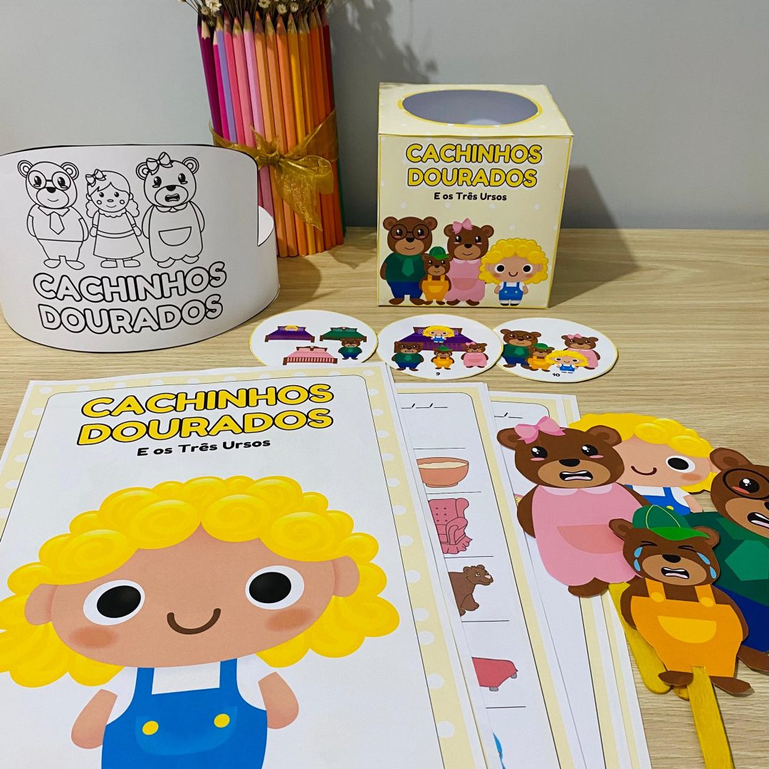Cachinhos Dourados e os Três Ursos – Conto Clássico com Atividades para Educação Infantil