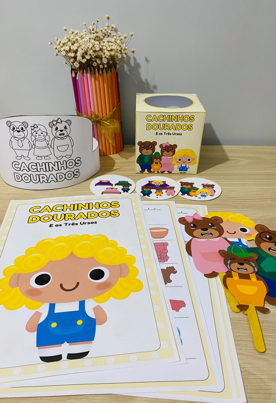 Cachinhos Dourados e os Três Ursos – Conto Clássico com Atividades para Educação Infantil