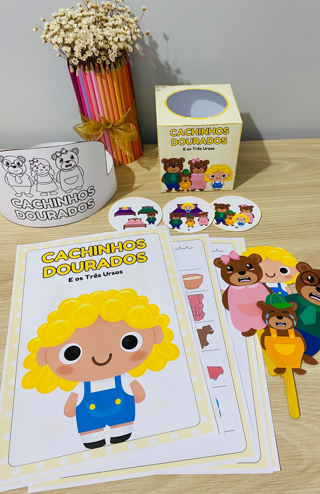 Cachinhos Dourados e os Três Ursos – Conto Clássico com Atividades para Educação Infantil - Imagem 8
