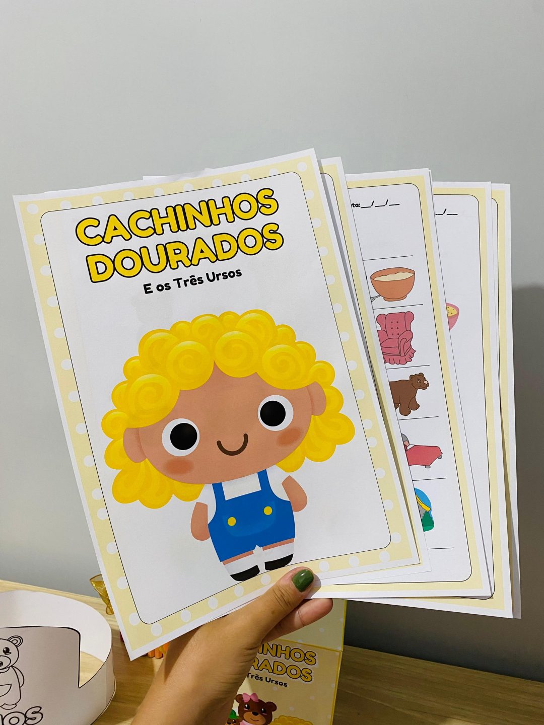 Cachinhos Dourados e os Três Ursos – Conto Clássico com Atividades para Educação Infantil - Imagem 9