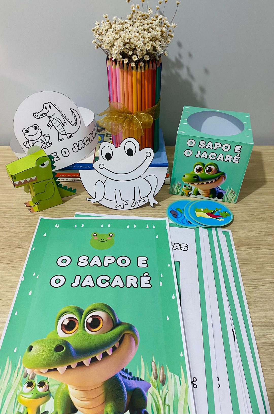 História O Sapo e o Jacaré – Contação e Atividades para Educação Infantil - Imagem 7