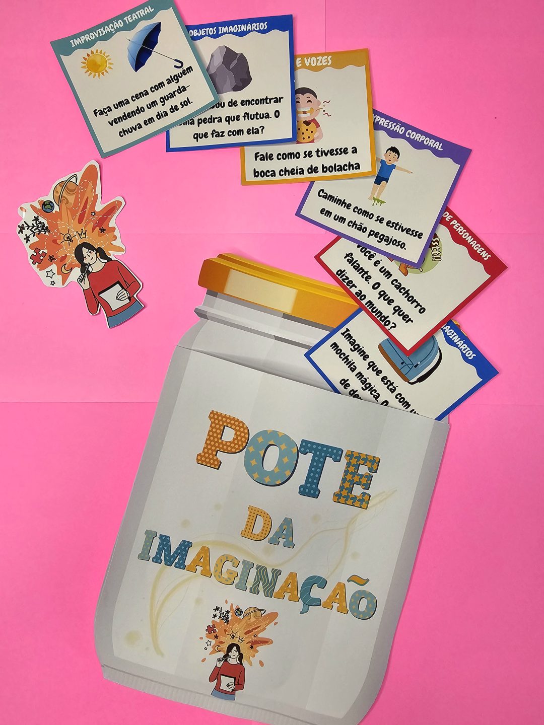 Pote da Imaginação – Atividade Criativa com Comandos para Teatro e Expressão - Imagem 2