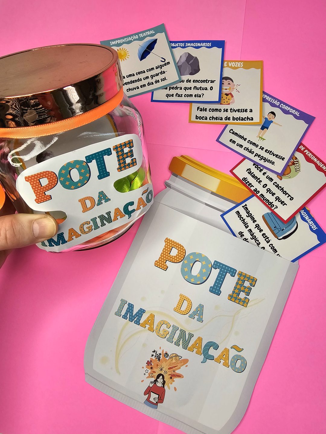 Pote da Imaginação – Atividade Criativa com Comandos para Teatro e Expressão