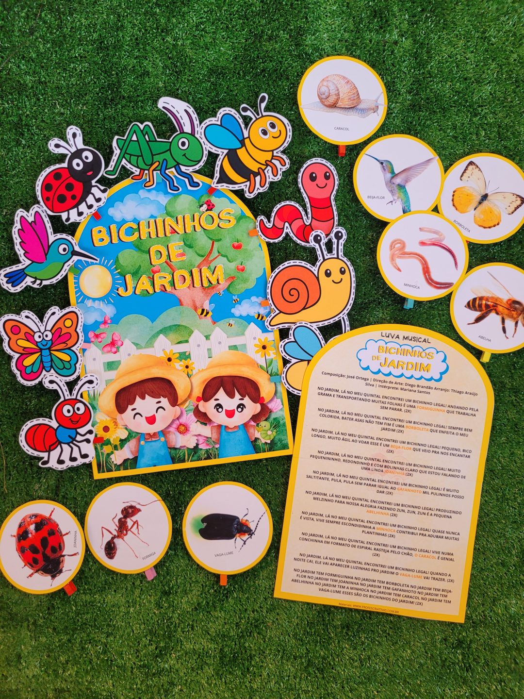 Atividades de Primavera Bichinhos de Jardim para Educação Infantil alinhadas à BNCC : Sequência de atividades + Luva musical - Imagem 3