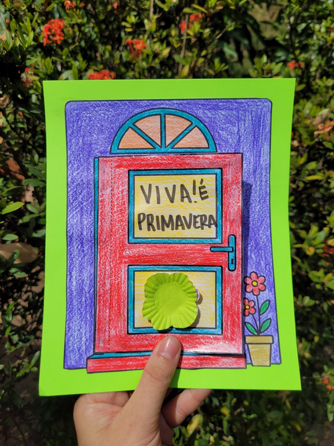 Atividade de primavera - Atividade criativa para crianças: PORTINHA! - Imagem 4