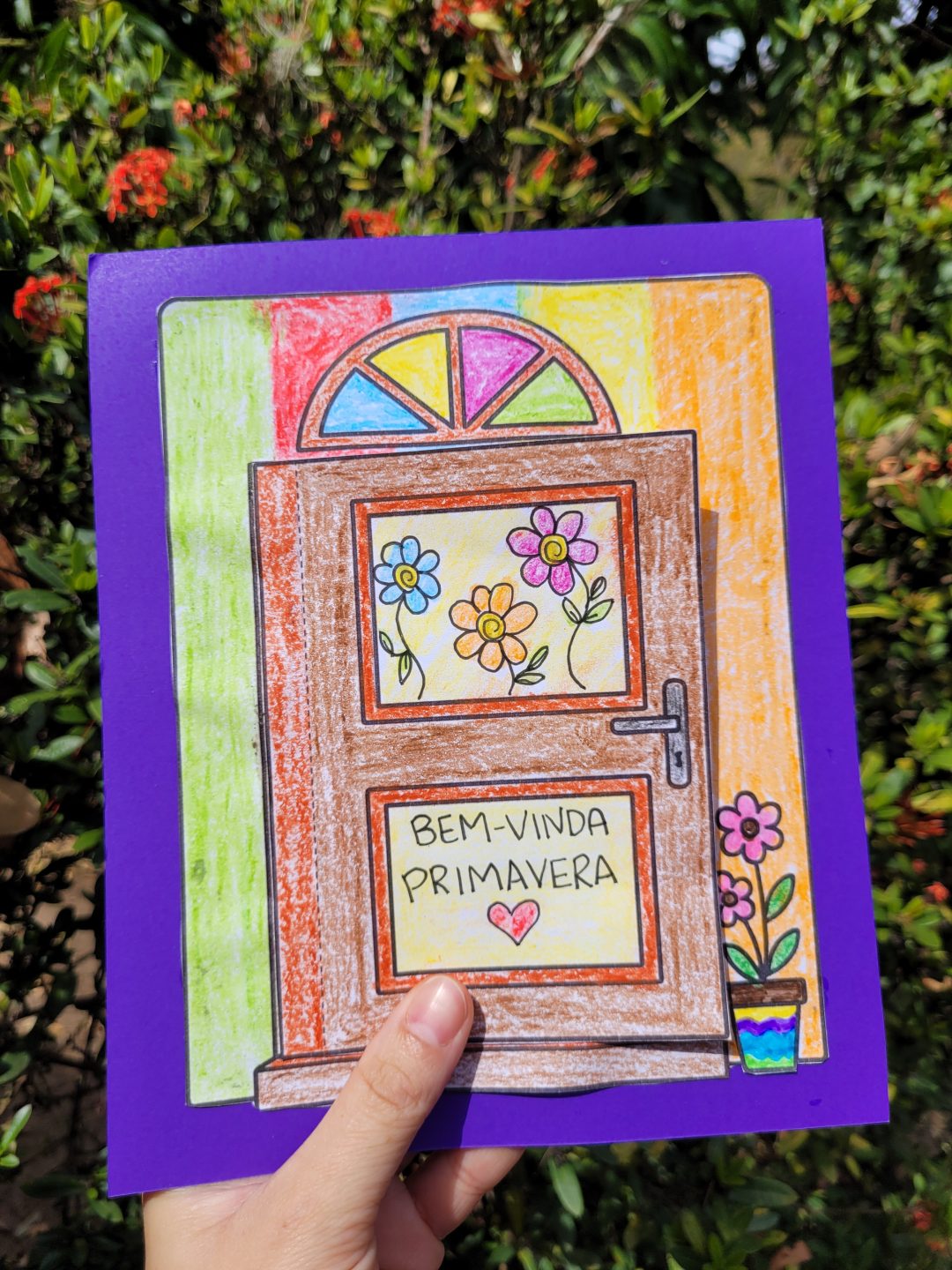 Atividade de primavera - Atividade criativa para crianças: PORTINHA! - Imagem 6