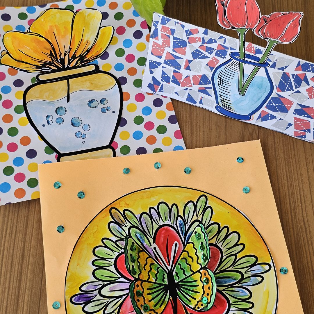 Atividades de Arte com Cartões 3D para Educação Infantil