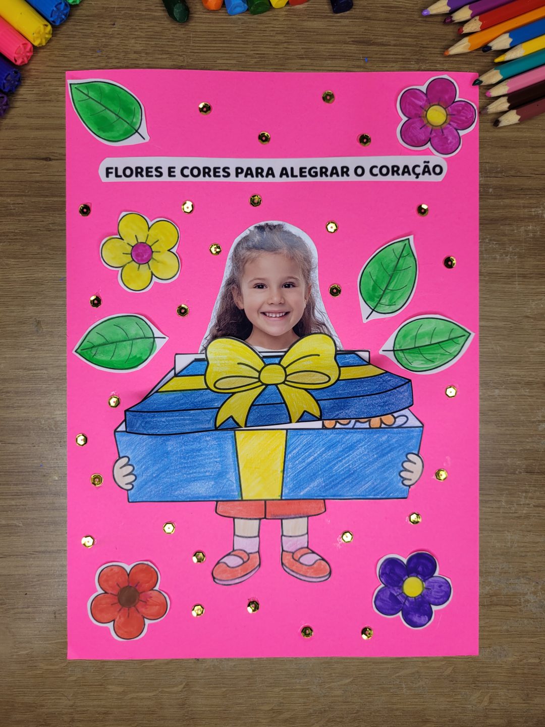 Atividade de primavera com foto para Educação Infantil - Cartões de primavera! - Imagem 2