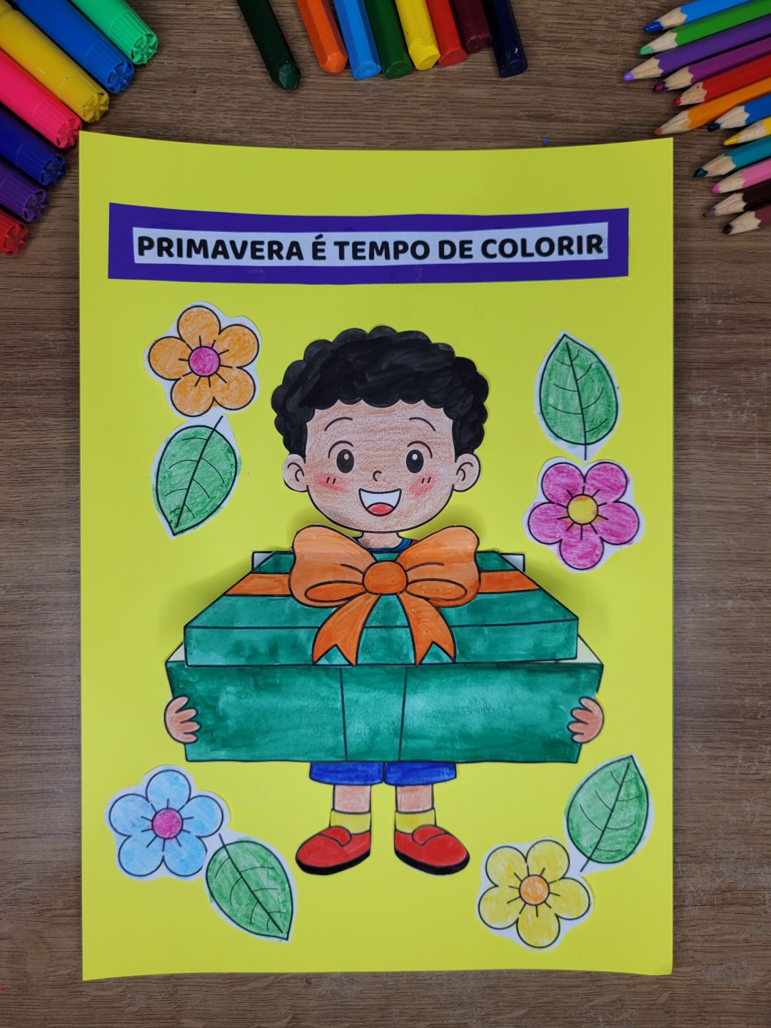 Atividade de primavera com foto para Educação Infantil - Cartões de primavera! - Imagem 8