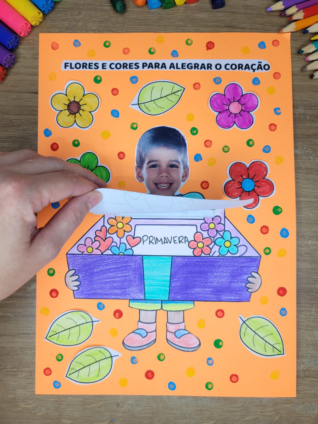 Atividade de primavera com foto para Educação Infantil - Cartões de primavera! - Imagem 11