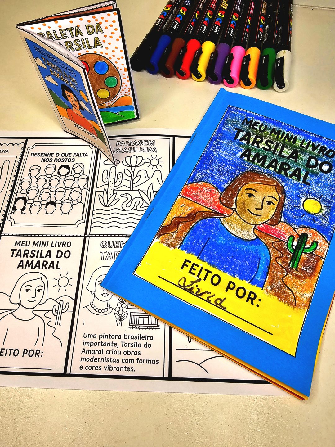 Atividades de Arte Tarsila Amaral - Mini Livro da Tarsila do Amaral
