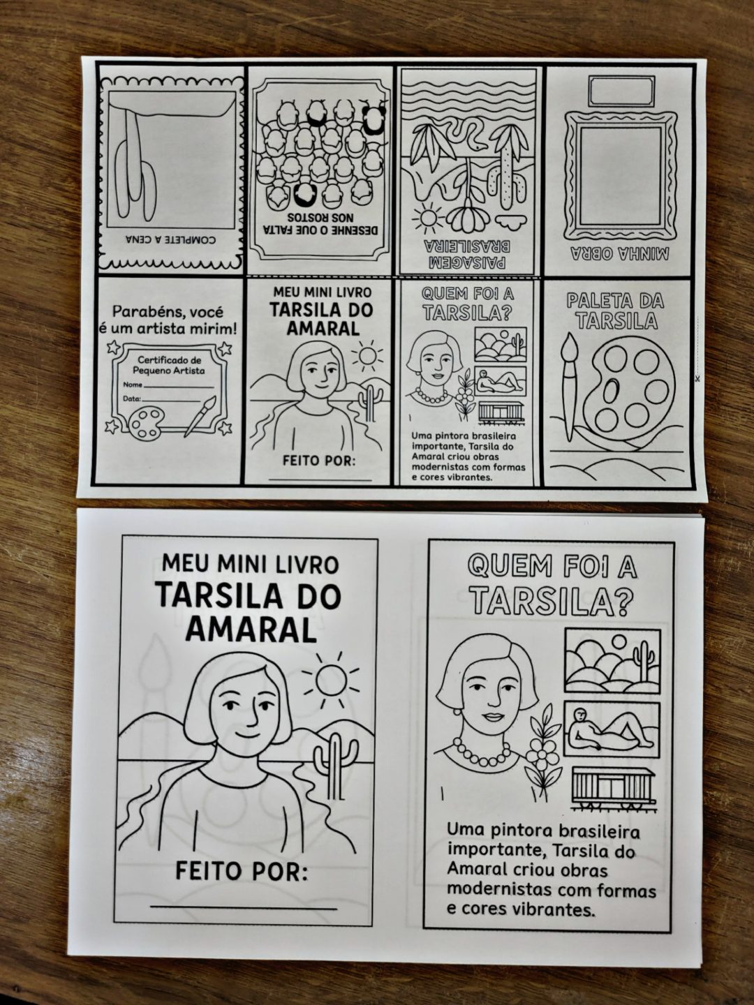 Atividades de Arte Tarsila Amaral - Mini Livro da Tarsila do Amaral - Imagem 2