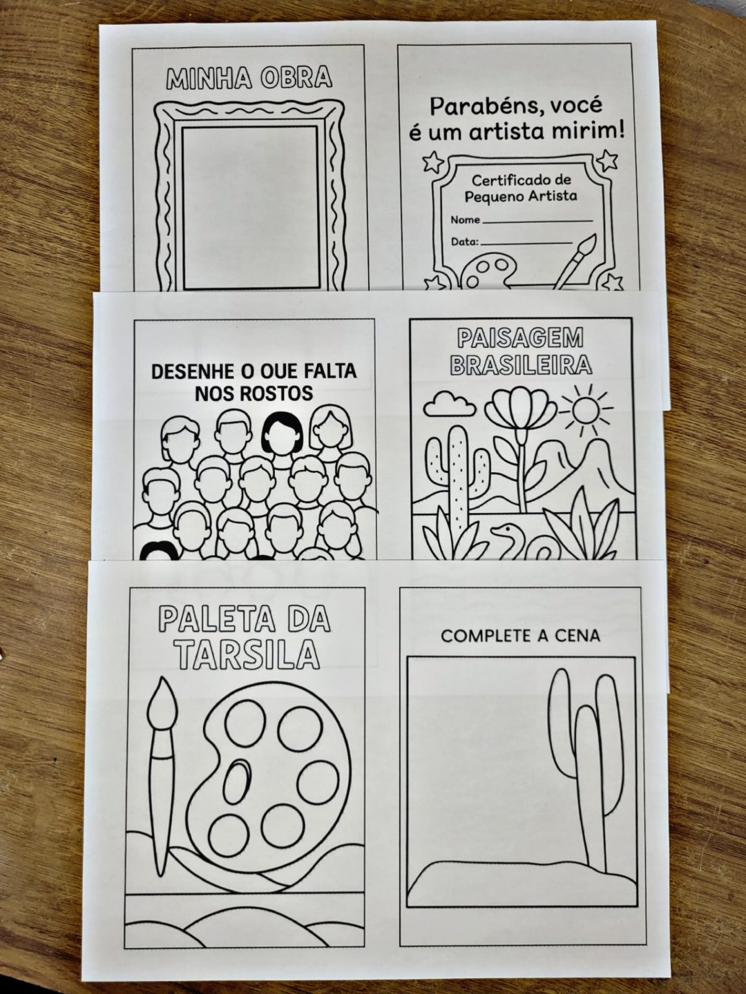 Atividades de Arte Tarsila Amaral - Mini Livro da Tarsila do Amaral - Imagem 3
