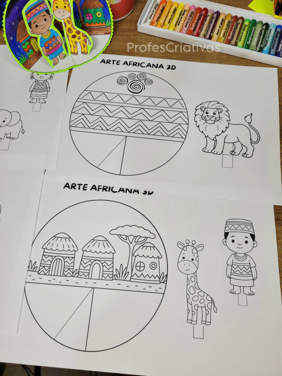 Atividades sobre a Cultura Africana - Mini Cenários Culturas Africanas - Imagem 5
