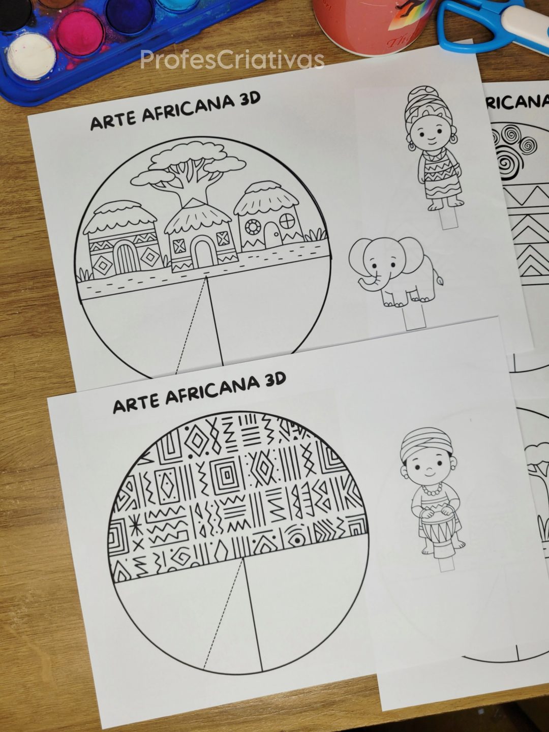 Atividades sobre a Cultura Africana - Mini Cenários Culturas Africanas - Imagem 6