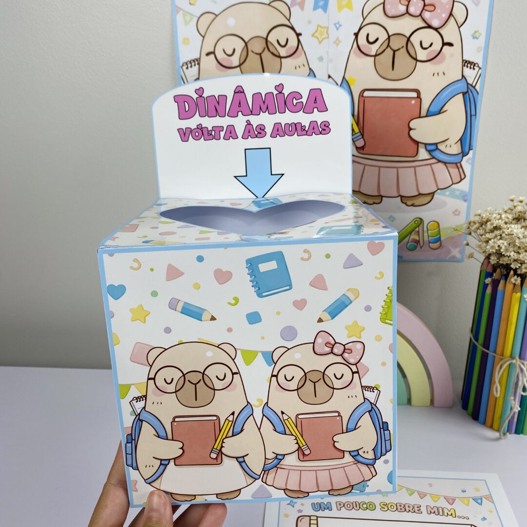 Dinâmica para Volta às Aulas Capivaras Fofas!