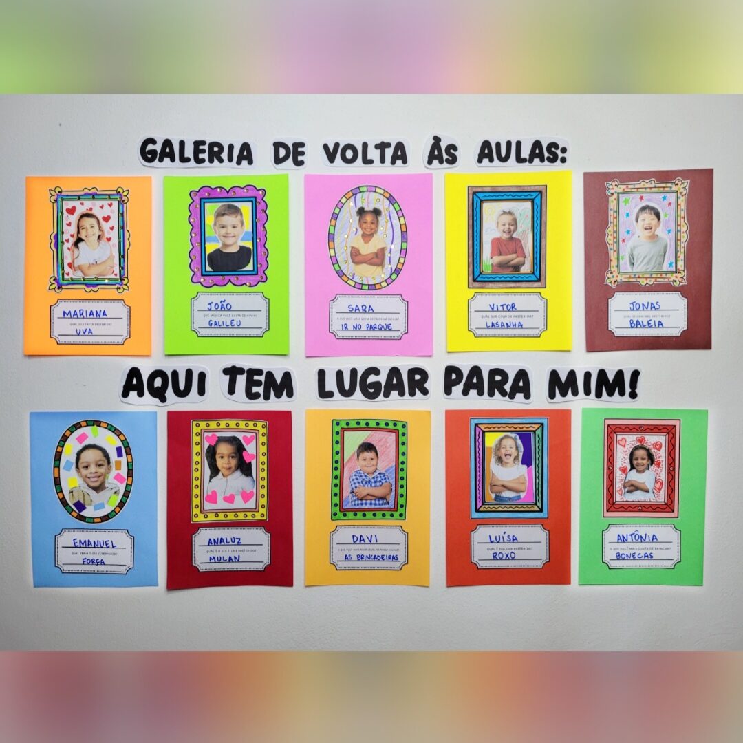 Mural Volta às Aulas Educação Infantil -"Aqui Tem Lugar Para Mim!"