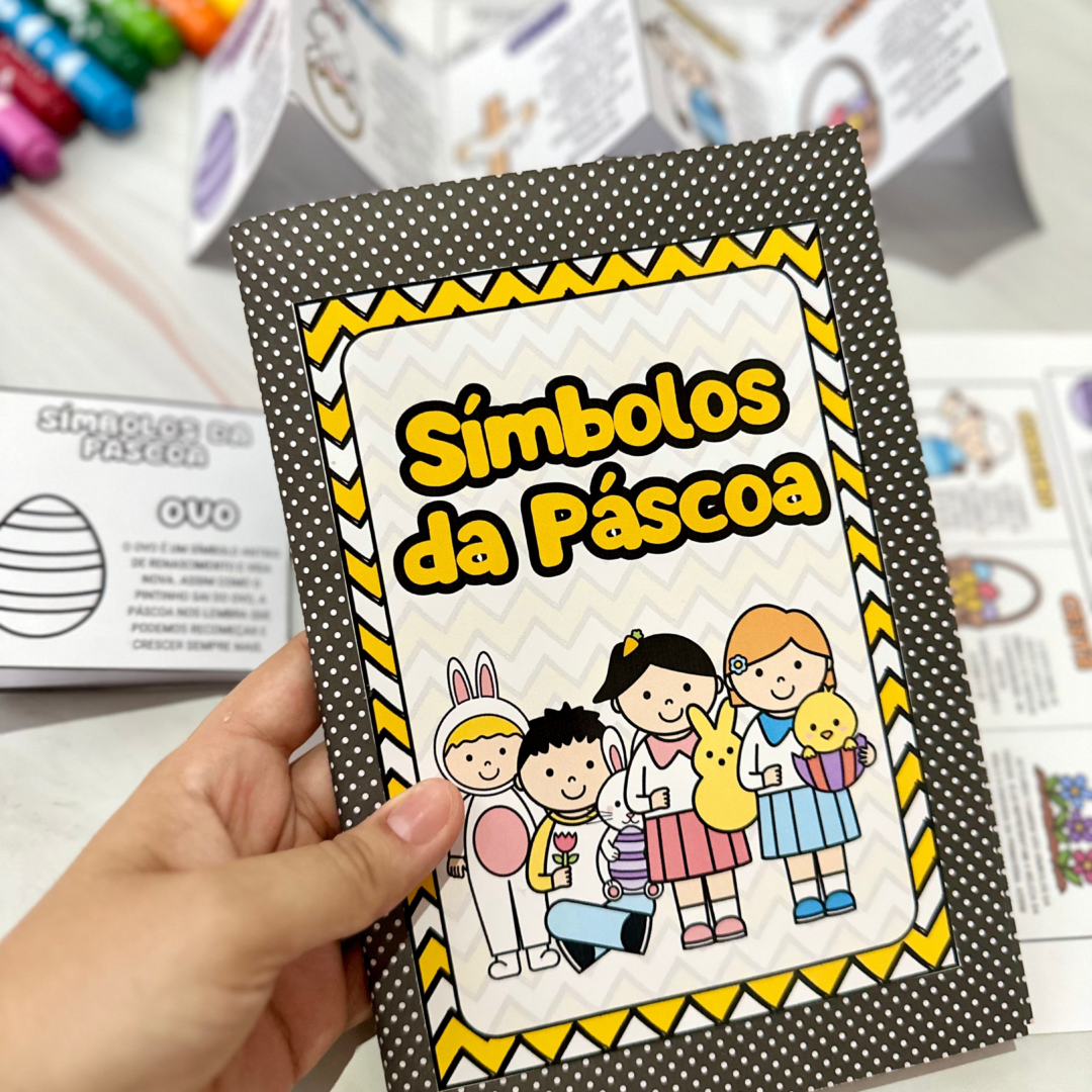 Mini Livro: Apresentando os Símbolos da Páscola para as crianças!