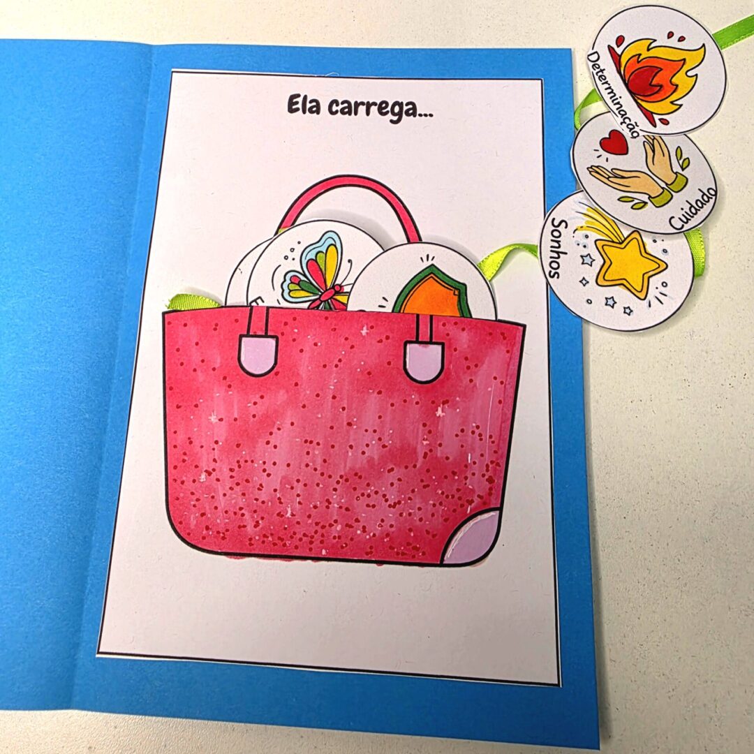 Cartão para o dia da mulher Educação Infantil