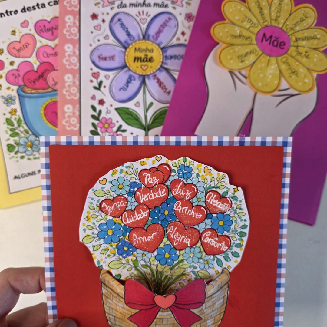 Kit de Cartões Criativos para o Dia das Mães