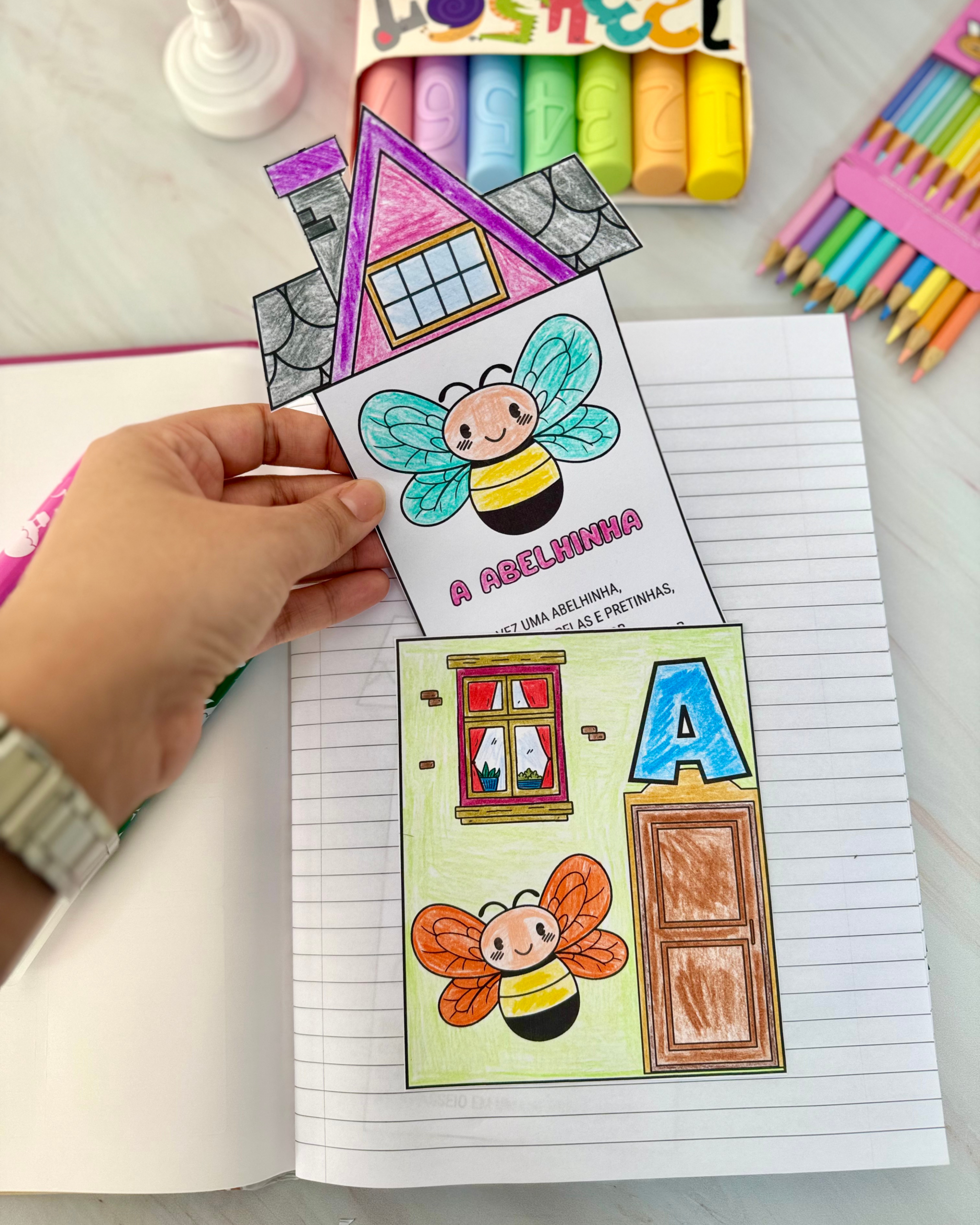 Atividade para alfabetização Casinha das Letras - Imagem 3