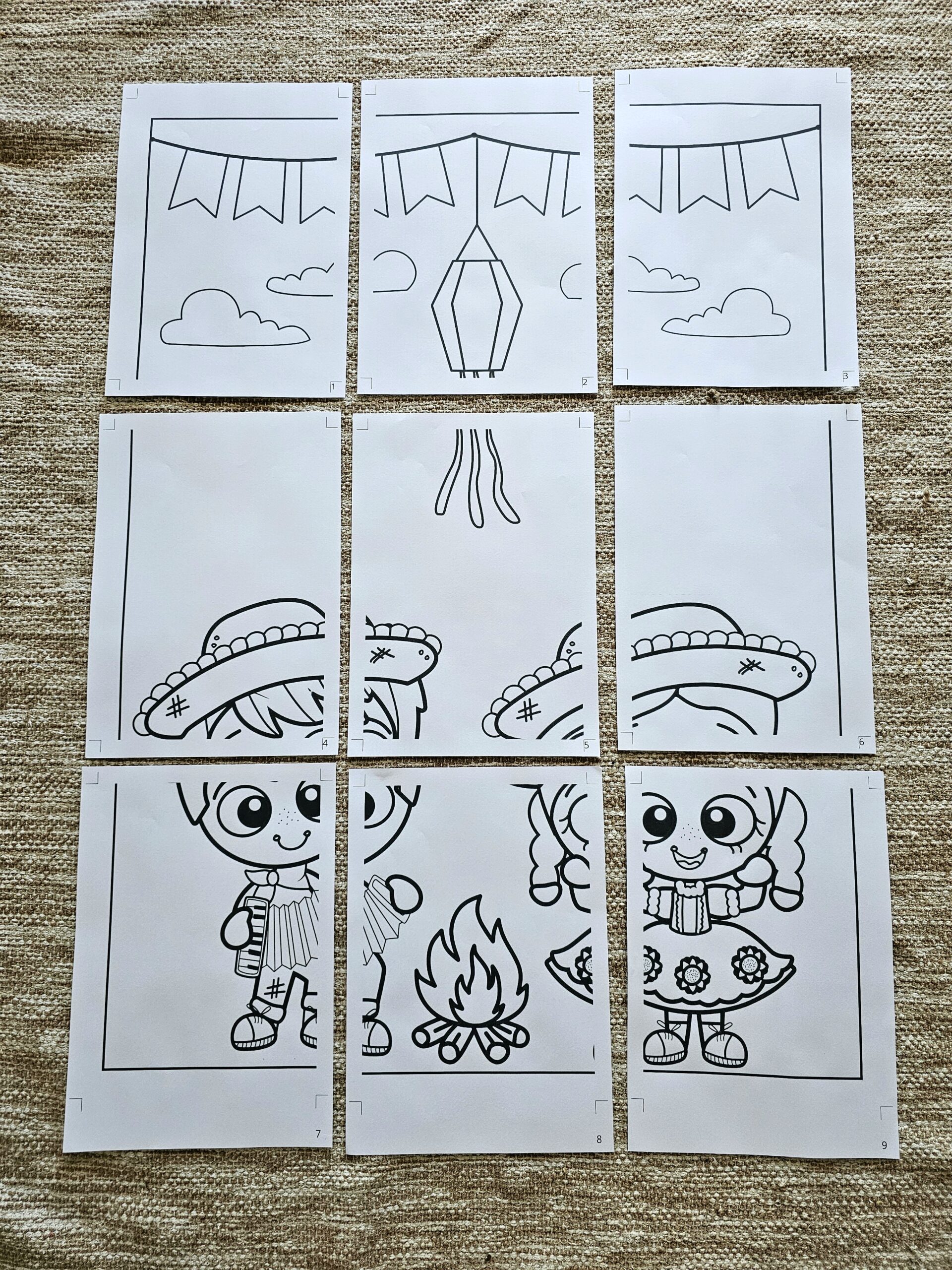 Kit Festa Junina: Enfeite de Porta + Atividades de Arte e cartaz! - Imagem 5