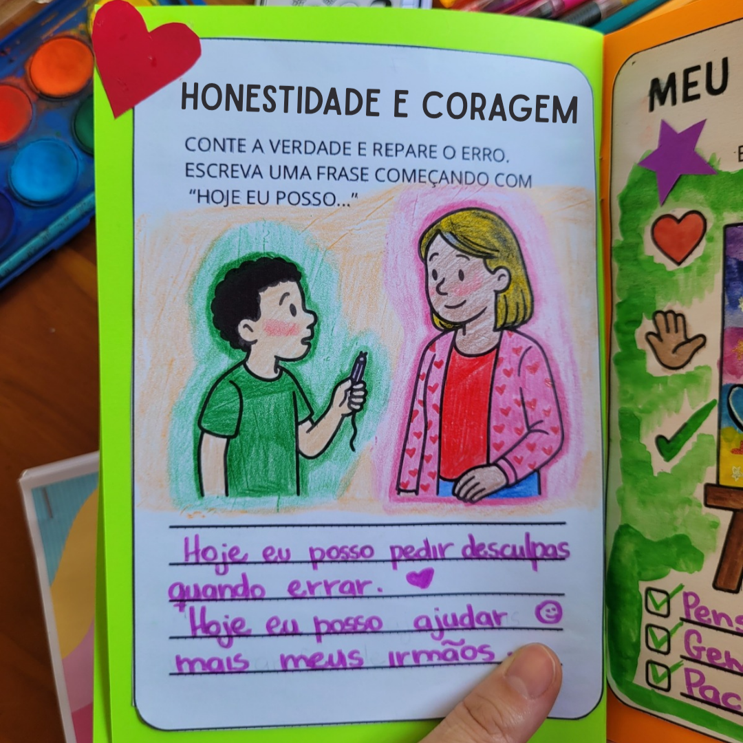Atividade sobre valores para anos iniciais - Mini Livro Valores - Imagem 2