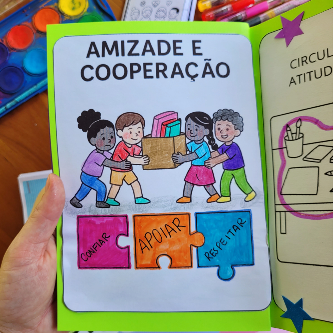Atividade sobre valores para anos iniciais - Mini Livro Valores - Imagem 3