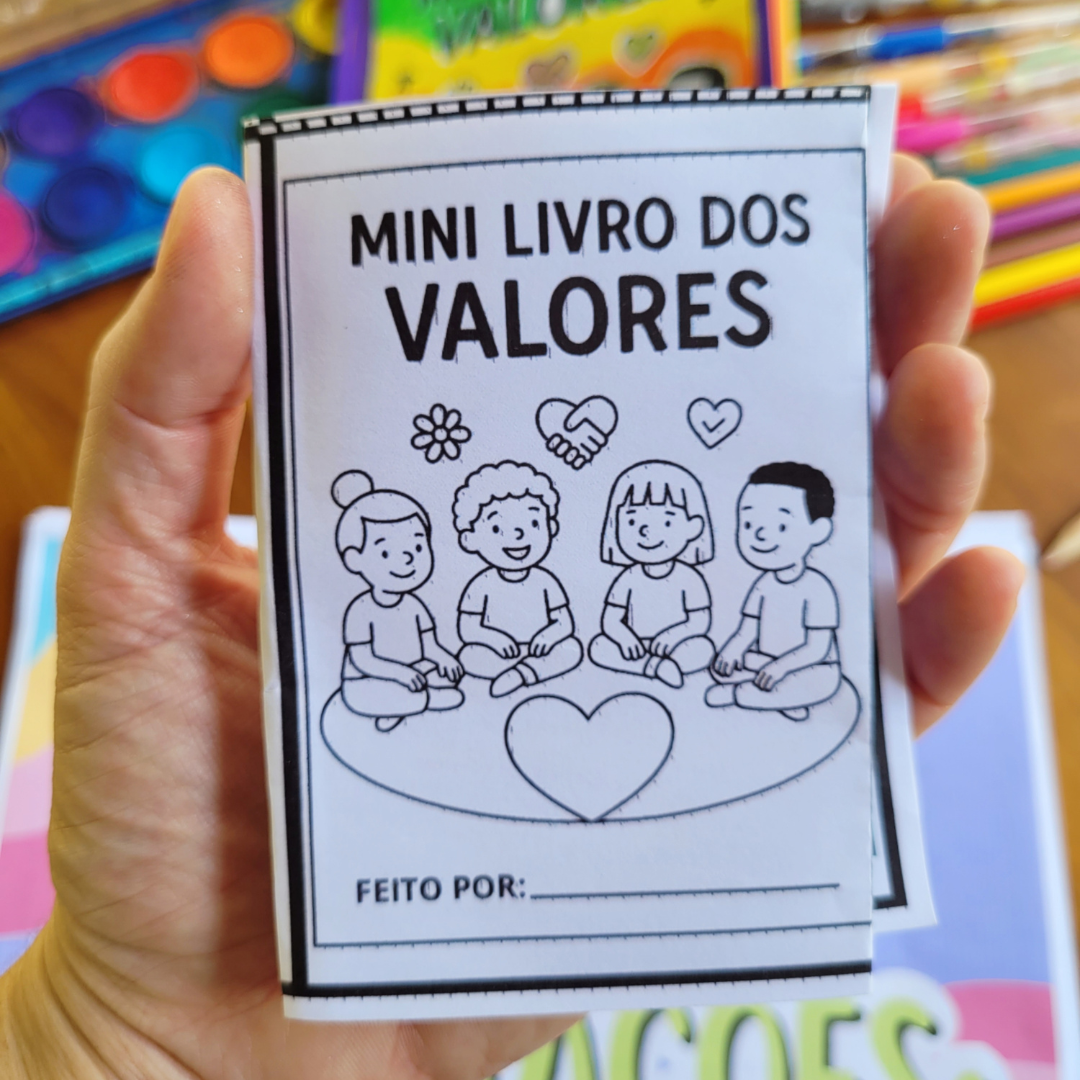 Atividade sobre valores para anos iniciais - Mini Livro Valores - Imagem 5