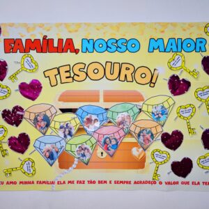 Plano de aula para o dia da família com mural e história!
