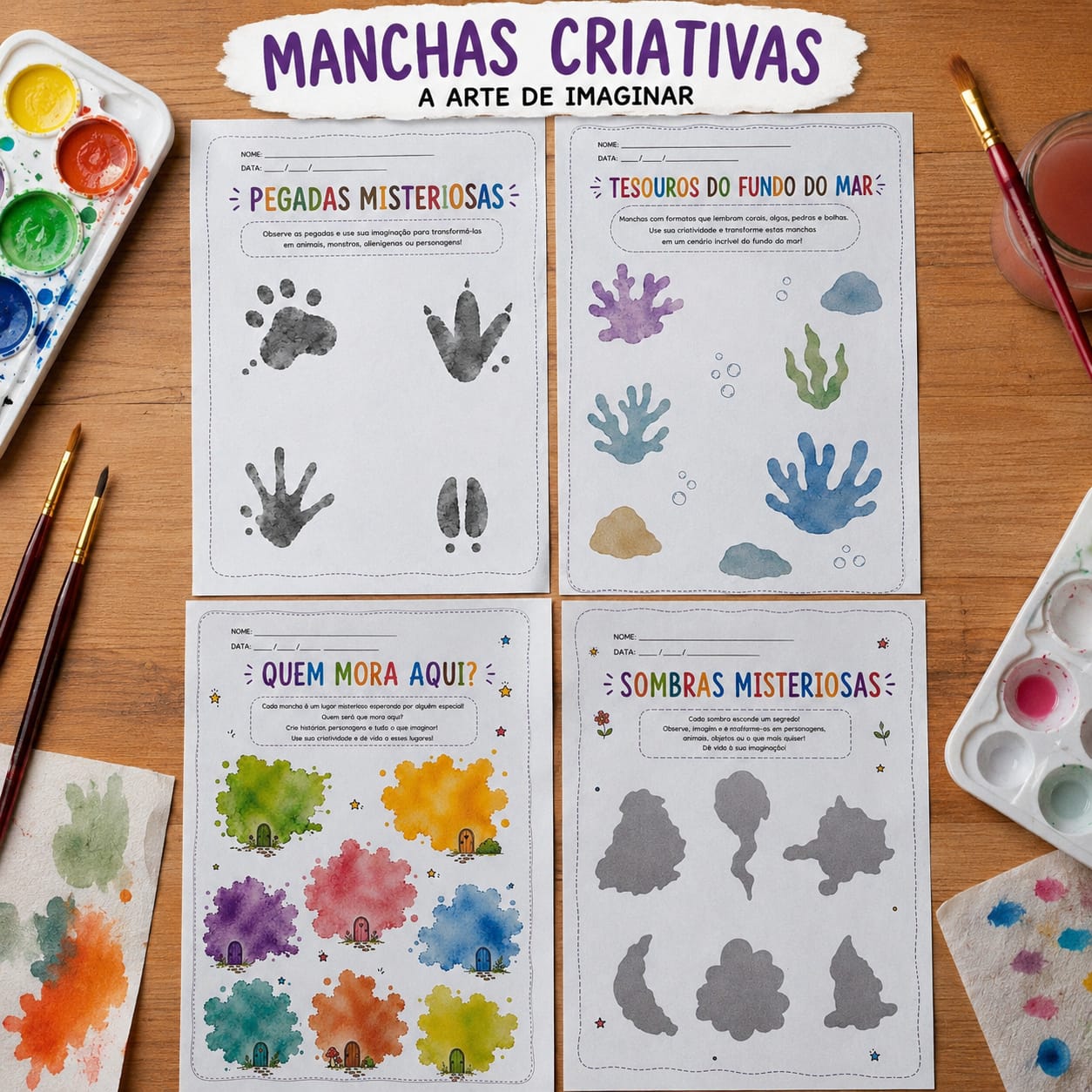 Atividade de Arte: Manchas Criativas!
