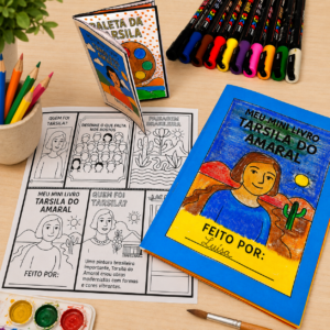 Atividade sobre Tarsila do Amaral para crianças - Mini Livro Tarsila do Amaral