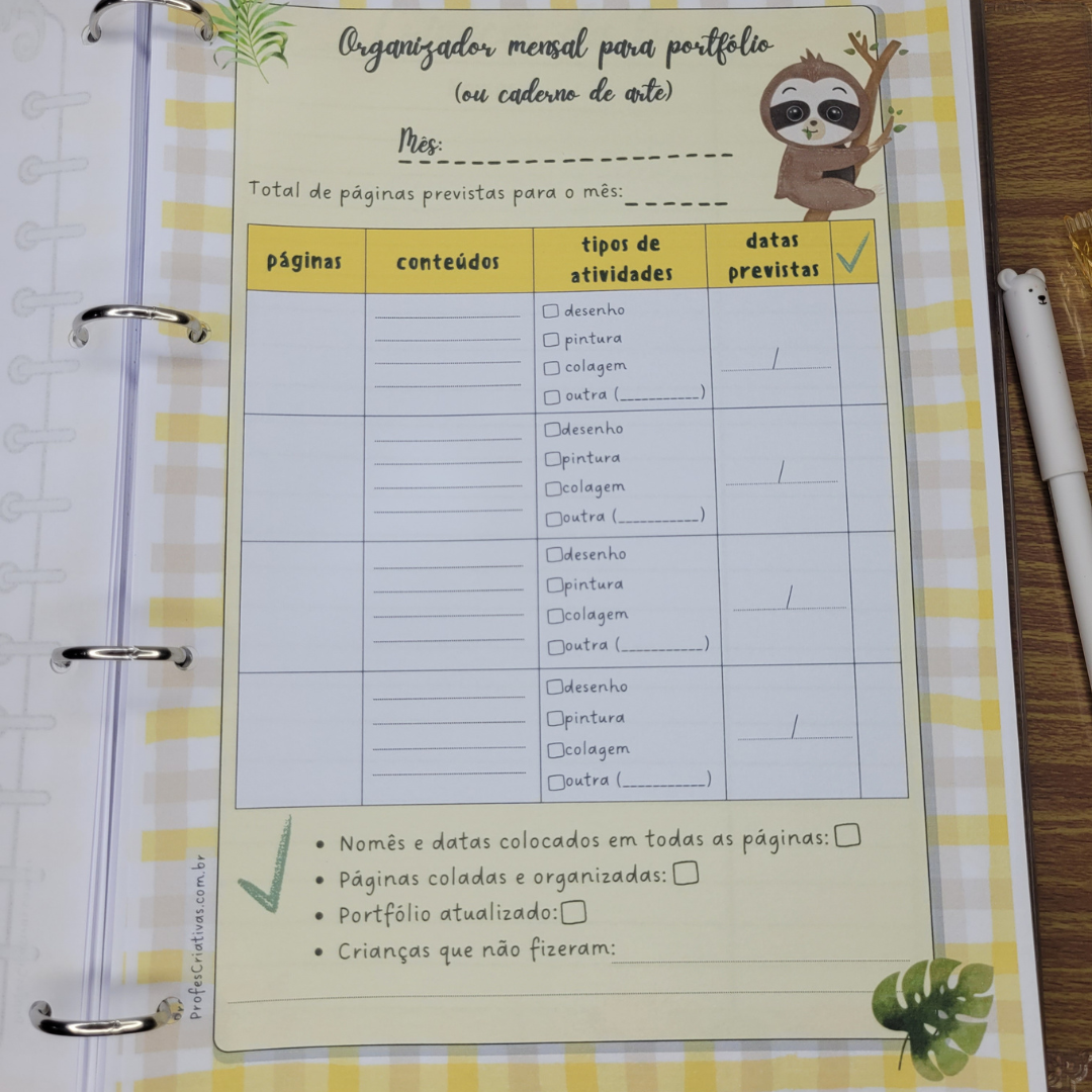 Planner Educação Infantil da Professora Bichinhos Fofos - Imagem 7