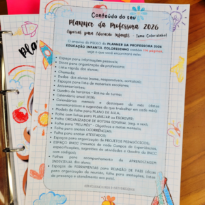 Planner Educação Infantil da Professora Coloridinho