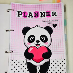 Planner da Professora Ensino Fundamental 2026 - Pandas Fofos