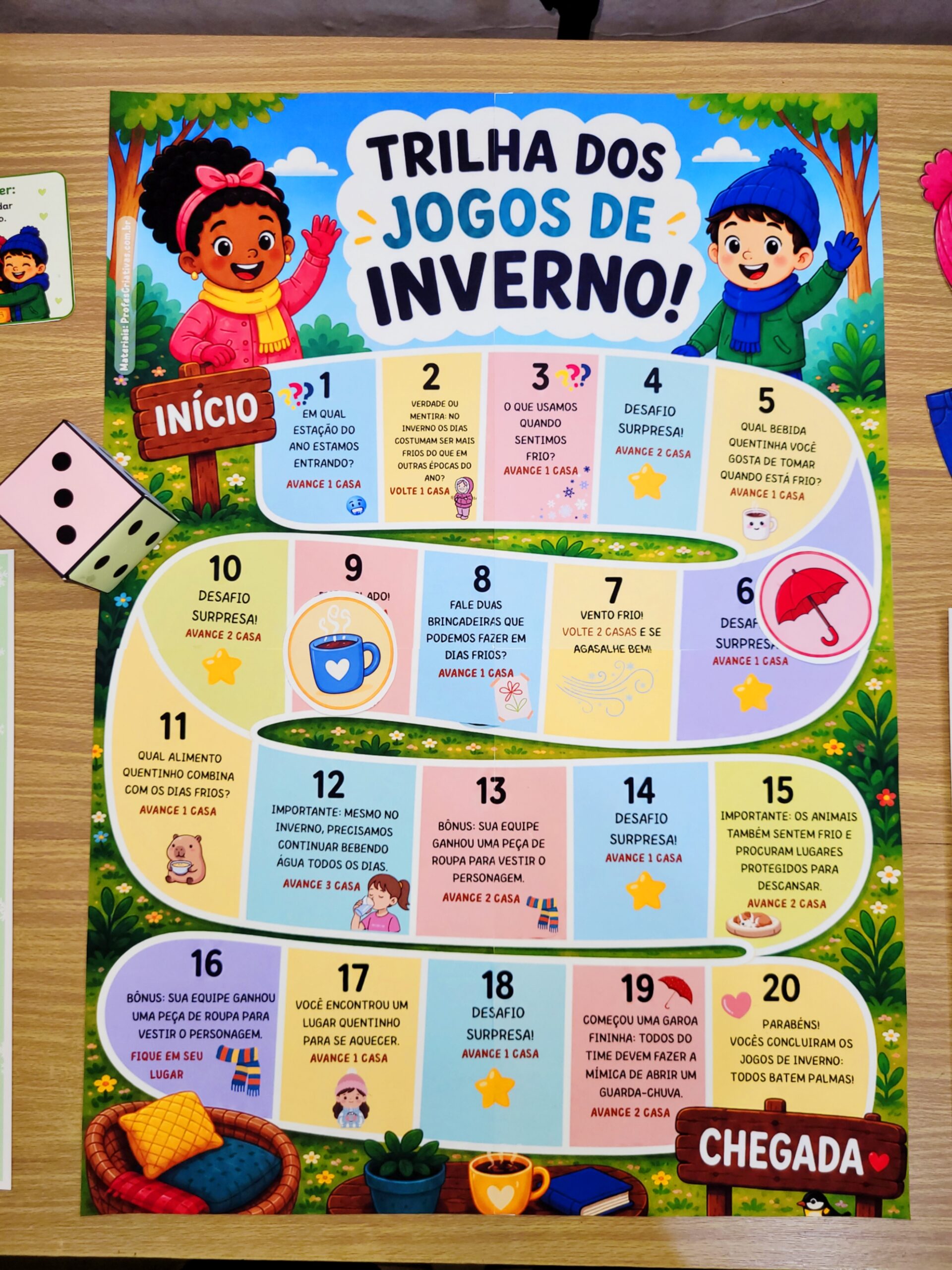Trilha Jogos de Inverno – Atividade para trabalhar a chegada do Inverno!