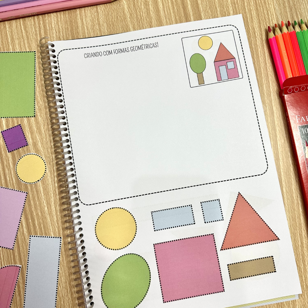 Formas geométricas Educação Infantil - Atividades para recortar e montar - Imagem 7