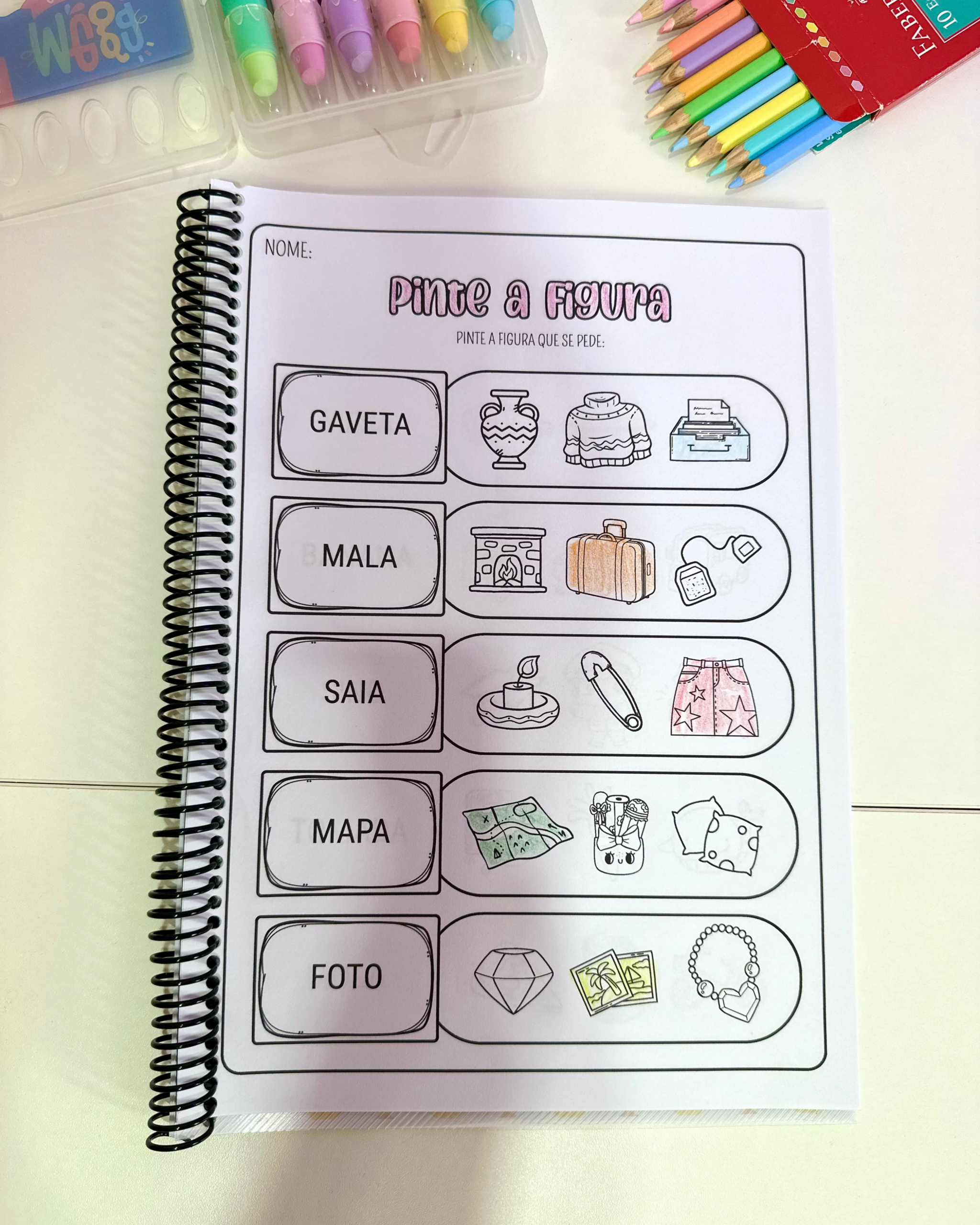 Sílabas Simples - Apostila Pinte a Figura