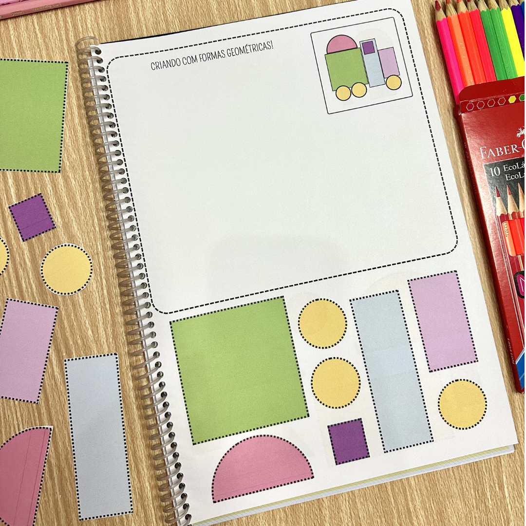 Formas geométricas Educação Infantil - Atividades para recortar e montar - Imagem 4